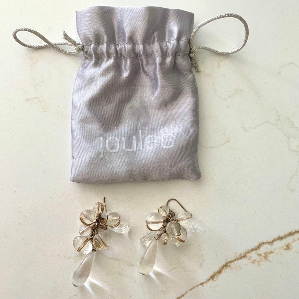 Joules UK glass bauble earrings - worn once!